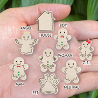 Thumbnail for Personalization Shaker Ornament - Christmas Gift For Family - Ginger Bread Christmas Tree Ornaments AC