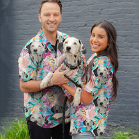 Thumbnail for Custom Take Me To Hawaii Face Photo Women's Hawaiian Shirt, Gift For Pet Lover AI