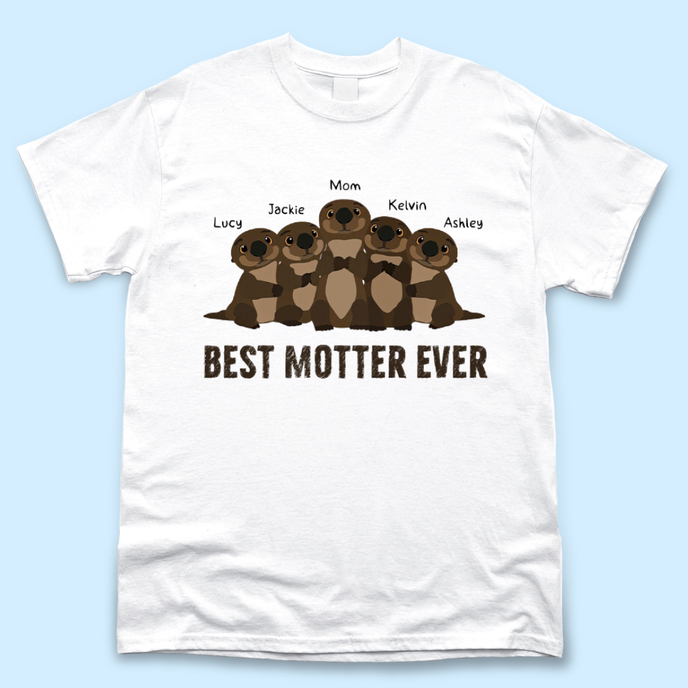 Otter mom personalized shirt , gift for mom Merchize