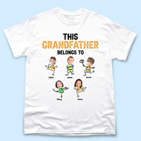 Thumbnail for Personalized T-shirt - Father's Day Gift - This Daddy Belongs to Funny KIds Merchize