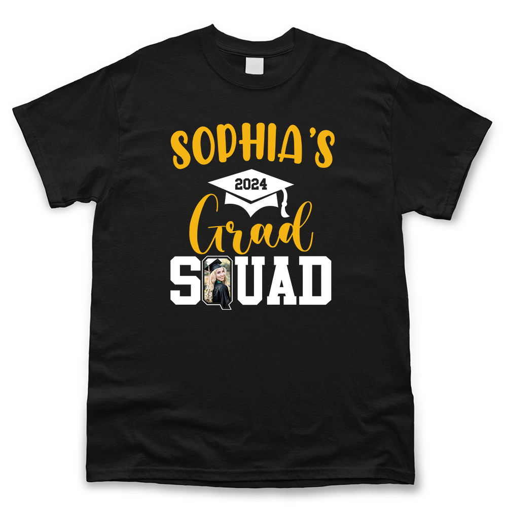 Custom Graduation Squad Shirt, Upload Photo T-shirt, Graduation Gift Merchize
