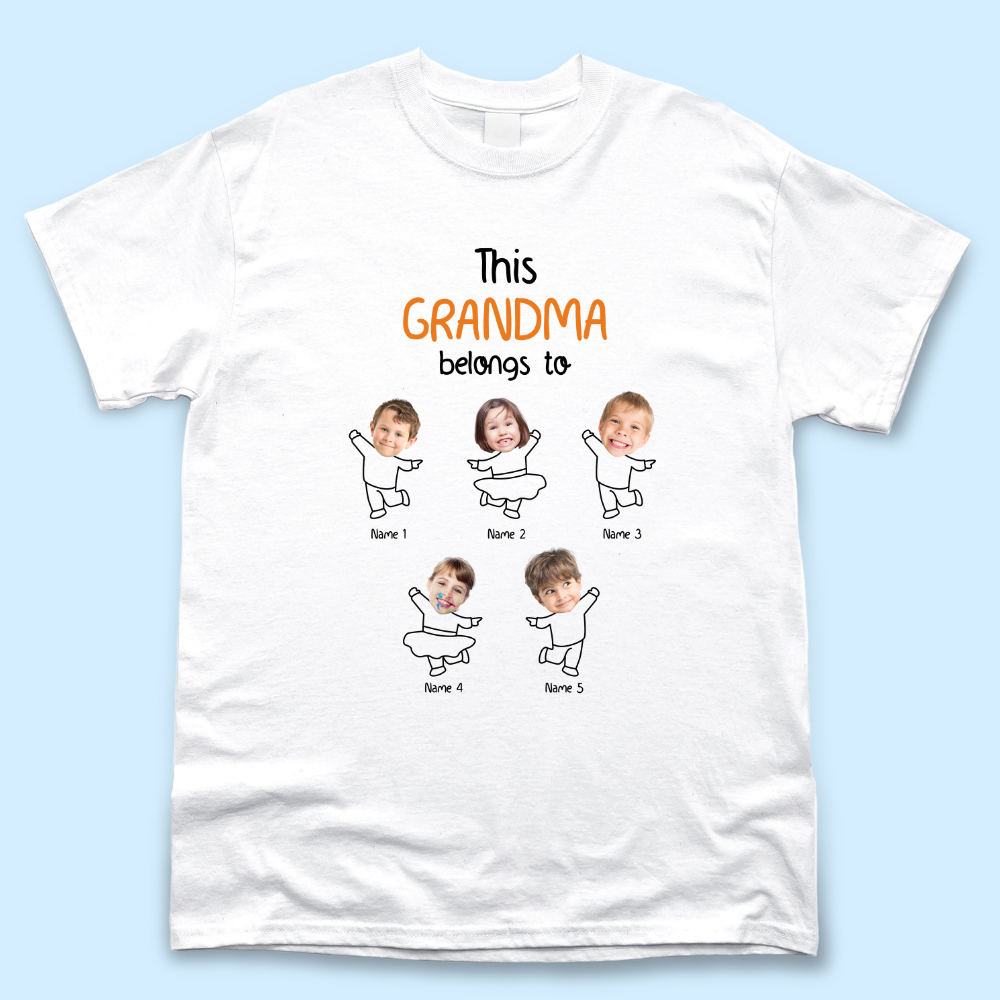 Personalized This Mom Grandma Belongs To Kids T-shirt, Gift For Mom Mother's Day Merchize