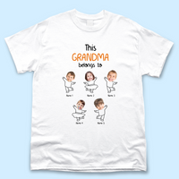 Thumbnail for Personalized This Mom Grandma Belongs To Kids T-shirt, Gift For Mom Mother's Day Merchize