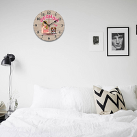 Thumbnail for Personalized Dog Mom Wall Wooden Clock, Gift For Dog Lover FC
