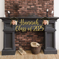 Thumbnail for Custom Class Of 2025 Face Photo Glitter Graduation Set Of Banners, Graduation Party Decorations FC