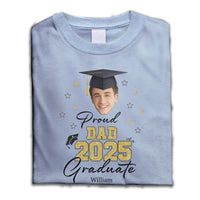 Thumbnail for Custom Portrait Photo Proud Family Of 2025 Photo Graduation White Shirts, Graduation Gift