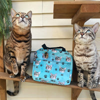 Thumbnail for Custom Paws With Dog Cat Photo Lunch Bag, Pet Lover Gift AI