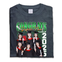 Thumbnail for Personalized T-shirt - Gift For Graduates - Retro 90s Congrats Class of 2025 Keepsake Merchize
