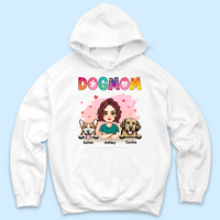 Thumbnail for Personalized Floral Dog Mom T Shirt, Gift For Dog Mom Merchize