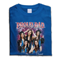 Thumbnail for Personalized T-shirt - Gift For Graduation - Retro 90s Proud Mom Of 2025 Graduates Keepsake Gift Merchize