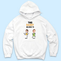 Thumbnail for Personalized T-shirt - Father's Day Gift - This Daddy Belongs to Funny KIds Merchize