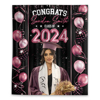 Thumbnail for Custom Graduation Prom Balloon Decor Class Of 2024 Backdrop, Graduation Party Supply FC