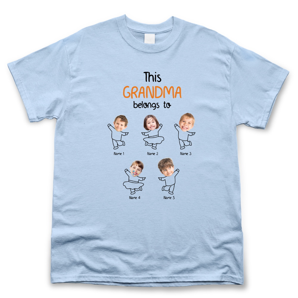 Personalized This Mom Grandma Belongs To Kids T-shirt, Gift For Mom Mother's Day Merchize