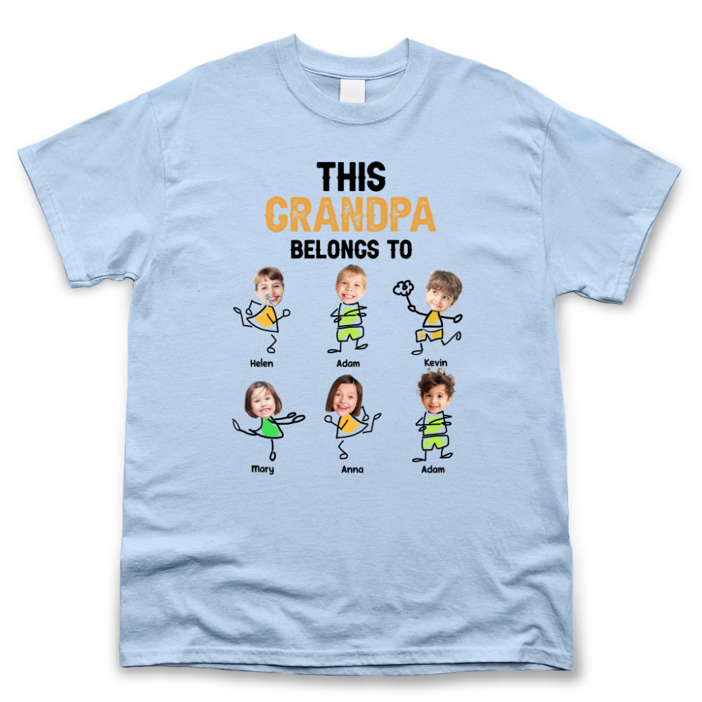 Personalized T-shirt - Father's Day Gift - This Daddy Belongs to Funny KIds Merchize