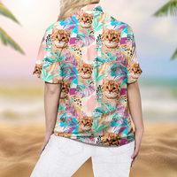 Thumbnail for Custom Take Me To Hawaii Face Photo Women's Hawaiian Shirt, Gift For Pet Lover AI