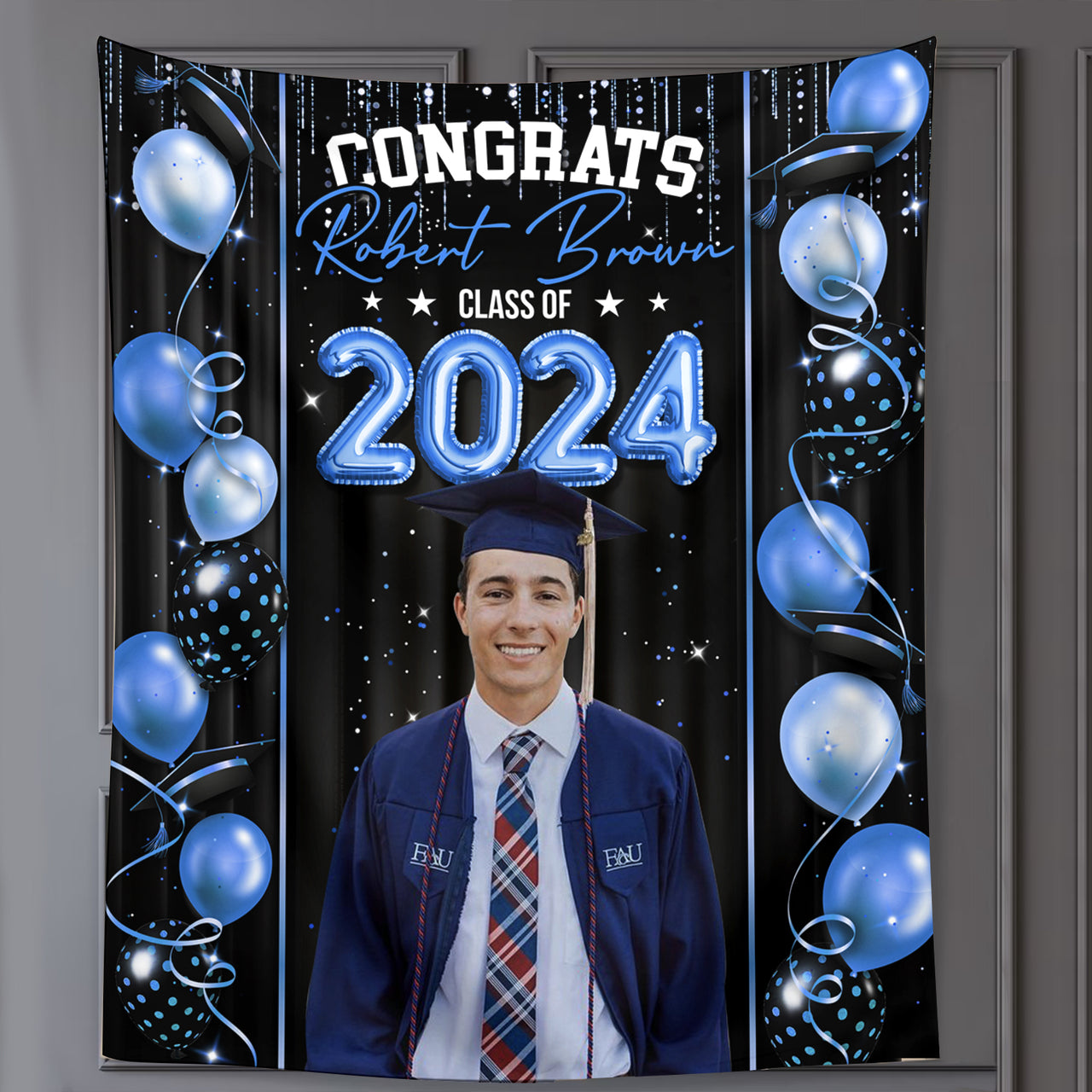 Custom Graduation Prom Balloon Decor Class Of 2024 Backdrop, Graduation Party Supply FC