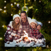 Thumbnail for Personalized Acrylic Ornament - Gift For Campers - Happy Family Campers Photo AC