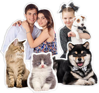 Thumbnail for Custom Shape Plush Pillow Case - Gift For Dog Cat Lovers - Cute Pet Photo Pillow Cushions AC