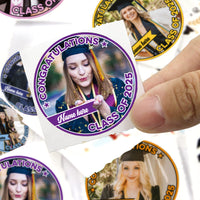 Thumbnail for Personalized Congratulations 2025 Graduate Roll Sticker, Graduation Labels & Party Supply