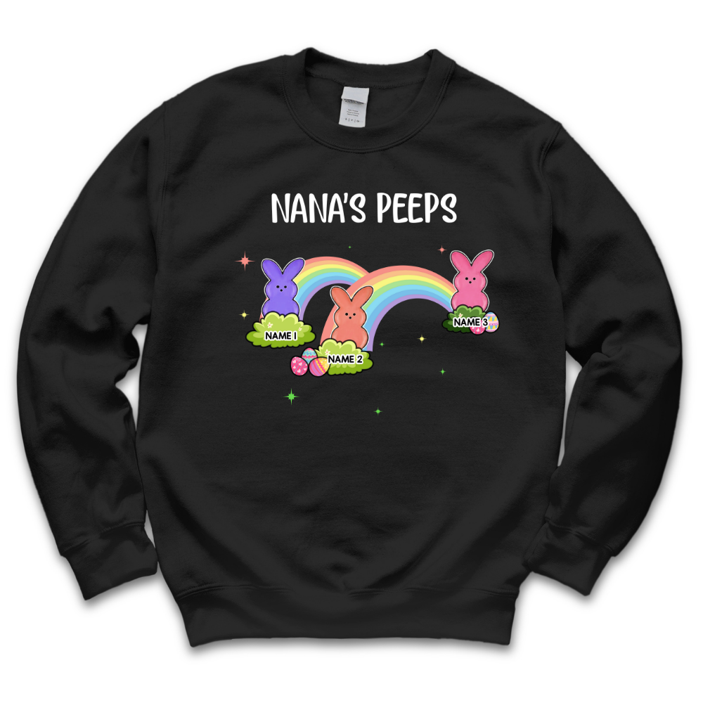 Personalized Easter Bunnies Grandma Peep T-shirt, Gift For Mom Grandma Merchize