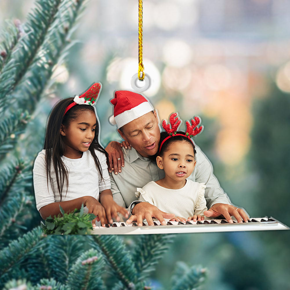 Personalized Acrylic Ornament - Christmas Gift For Teacher - Music Teacher Photo AC