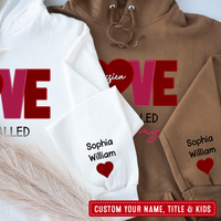 Thumbnail for Personalized Embroidered T-shirt/Sweatshirt/Hoodie - Gift For Grandma, Mom - Embroidery Love Is Being Call CustomCat