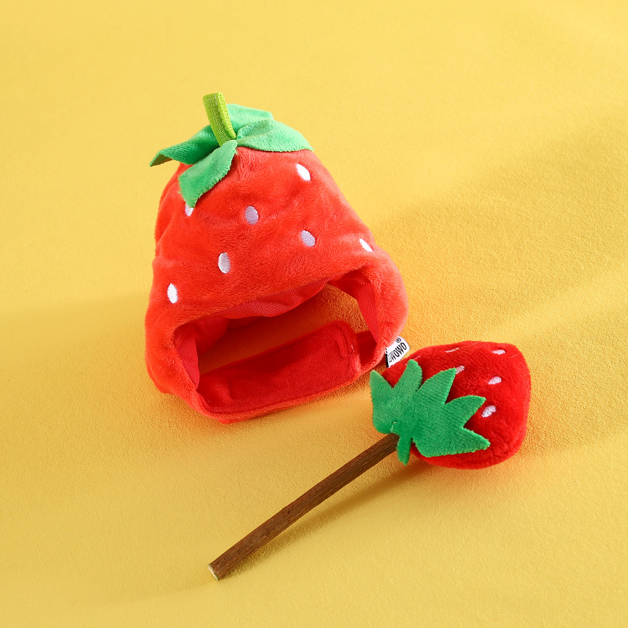 Fruit Hat & Molar Stick Set for Pets: Fun Photography Accessories, Cat Supplies JonxiFon