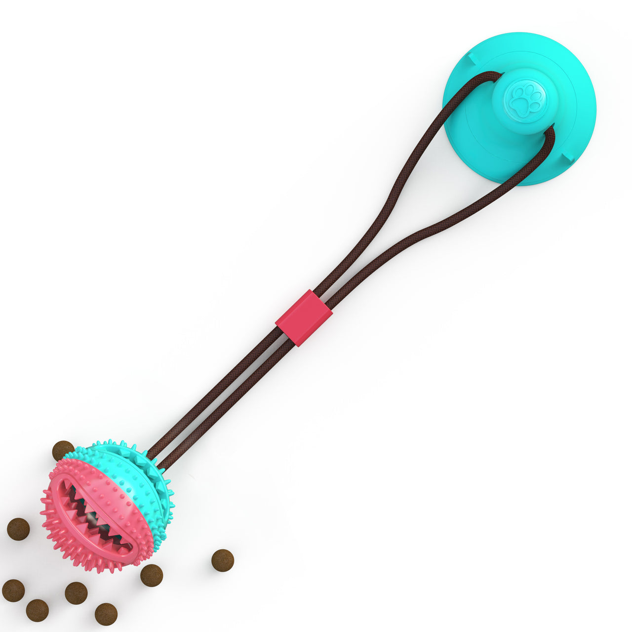 Outdoor Molar Suction Cup Dog Toy with Drawstring Ball Leakage, Dog Toy JonxiFon