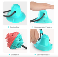 Thumbnail for Outdoor Molar Suction Cup Dog Toy with Drawstring Ball Leakage, Dog Toy JonxiFon