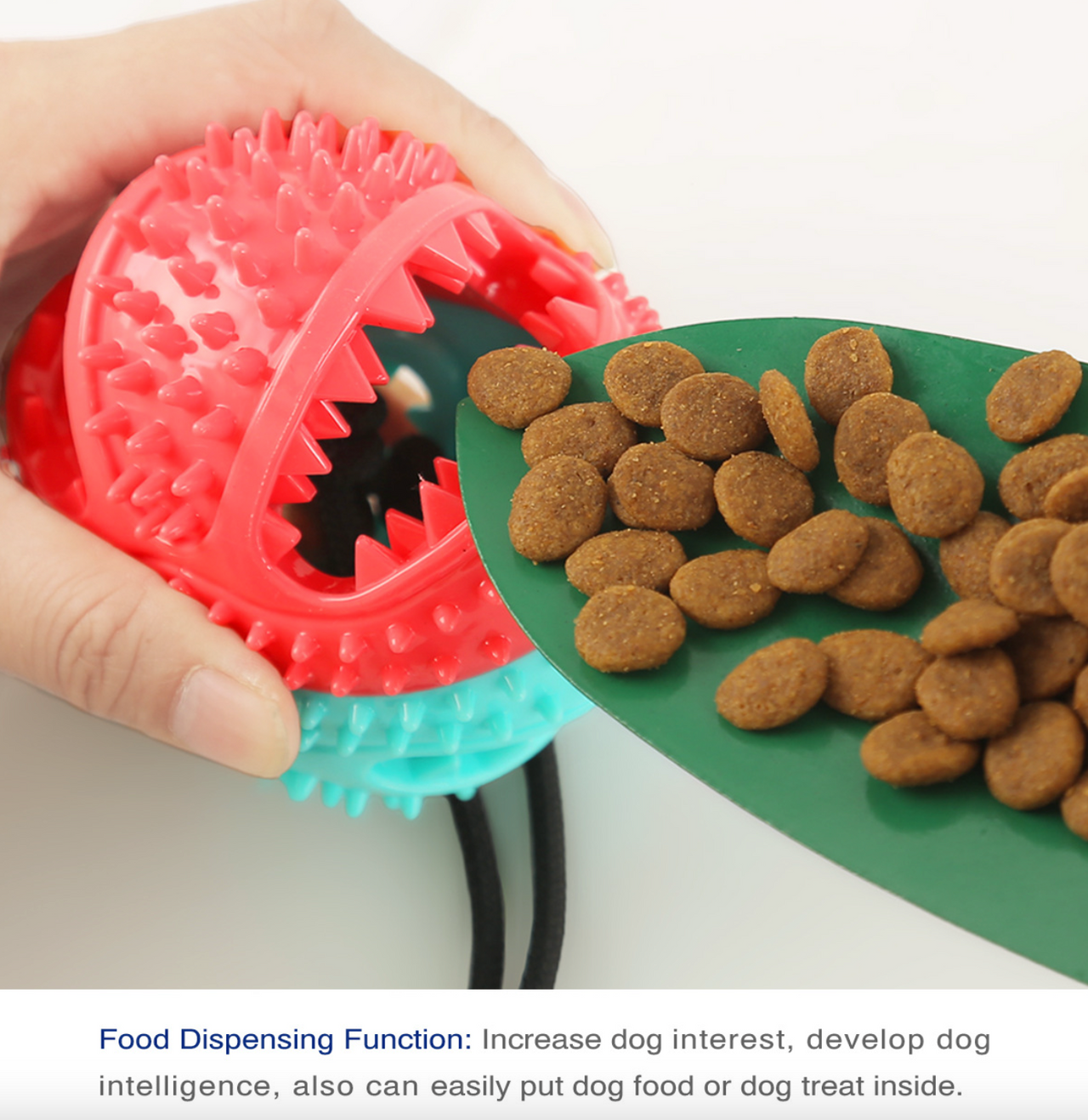 Outdoor Molar Suction Cup Dog Toy with Drawstring Ball Leakage, Dog Toy JonxiFon