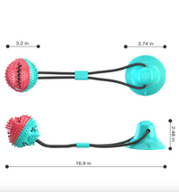 Thumbnail for Outdoor Molar Suction Cup Dog Toy with Drawstring Ball Leakage, Dog Toy JonxiFon
