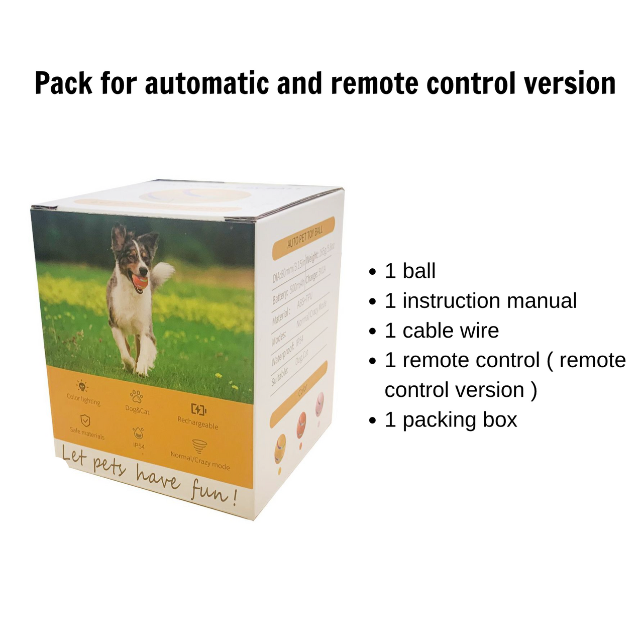 Wicked Ball: New Bite-Resistant Automatic Pet Toy, Electric Smart Dog Toy Ball JonxiFon