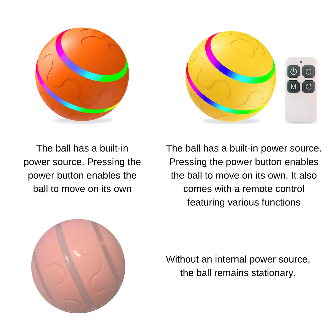Wicked Ball: New Bite-Resistant Automatic Pet Toy, Electric Smart Dog Toy Ball JonxiFon