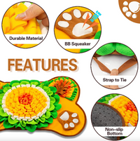 Thumbnail for Innovative Pet Sniffing Mat: Energizing Treasure Hunt and Slow Feeding Blanket for Indoor Dog Walking JonxiFon