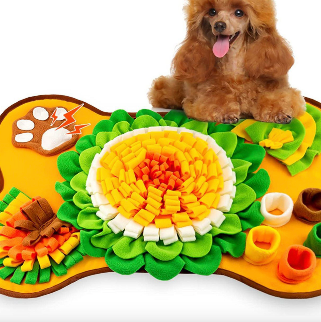 Innovative Pet Sniffing Mat: Energizing Treasure Hunt and Slow Feeding Blanket for Indoor Dog Walking JonxiFon