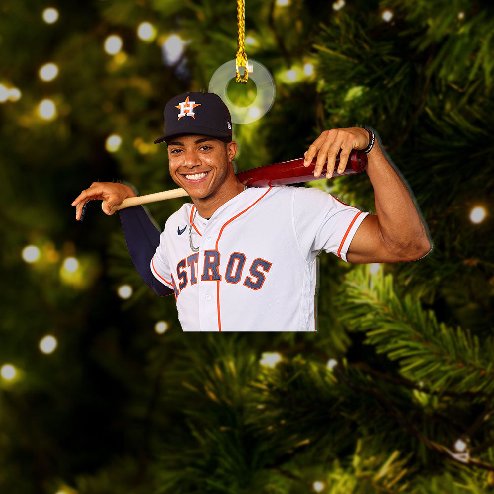 Personalized Acrylic Ornament - Gift For Baseball Lovers - Baseball Teenage Boy Photo AC