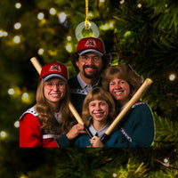 Thumbnail for Personalized Acrylic Ornament - Gift For Baseball Lovers - Baseball Family Photo AC