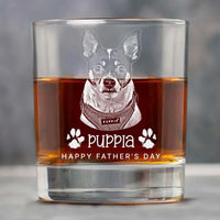 Thumbnail for Personalized Etched Photo With Name Whiskey Glasses - Gifts For Pet Lovers FC