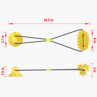 Thumbnail for Molar Suction Cup Dog Toy with Drawstring Ball Leakage, Dog Toy JonxiFon