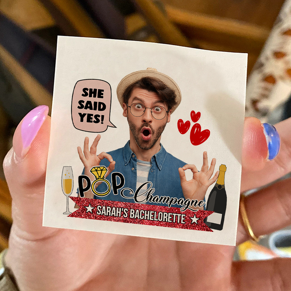 Personalized Bachelorette Party Favor Temporary Groom Photo Tattoos, Bachelorette Party Supply JonxiFon