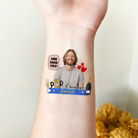 Thumbnail for Personalized Bachelorette Party Favor Temporary Groom Photo Tattoos, Bachelorette Party Supply JonxiFon