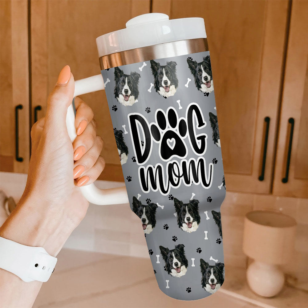 Personalized 40oz Tumbler - Gift For Pet Lovers - Dog Mom Dog Cat Photos Yoycol