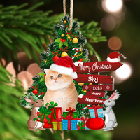 Thumbnail for Personalized Acrylic Ornament - Christmas Gift For Pet Lovers - Pet Photo Christmas Tree Gift AC