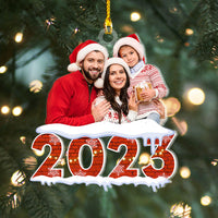 Thumbnail for Personalized Acrylic Ornament - Christmas Gift For Family - Upload Family Photo 2023 AC