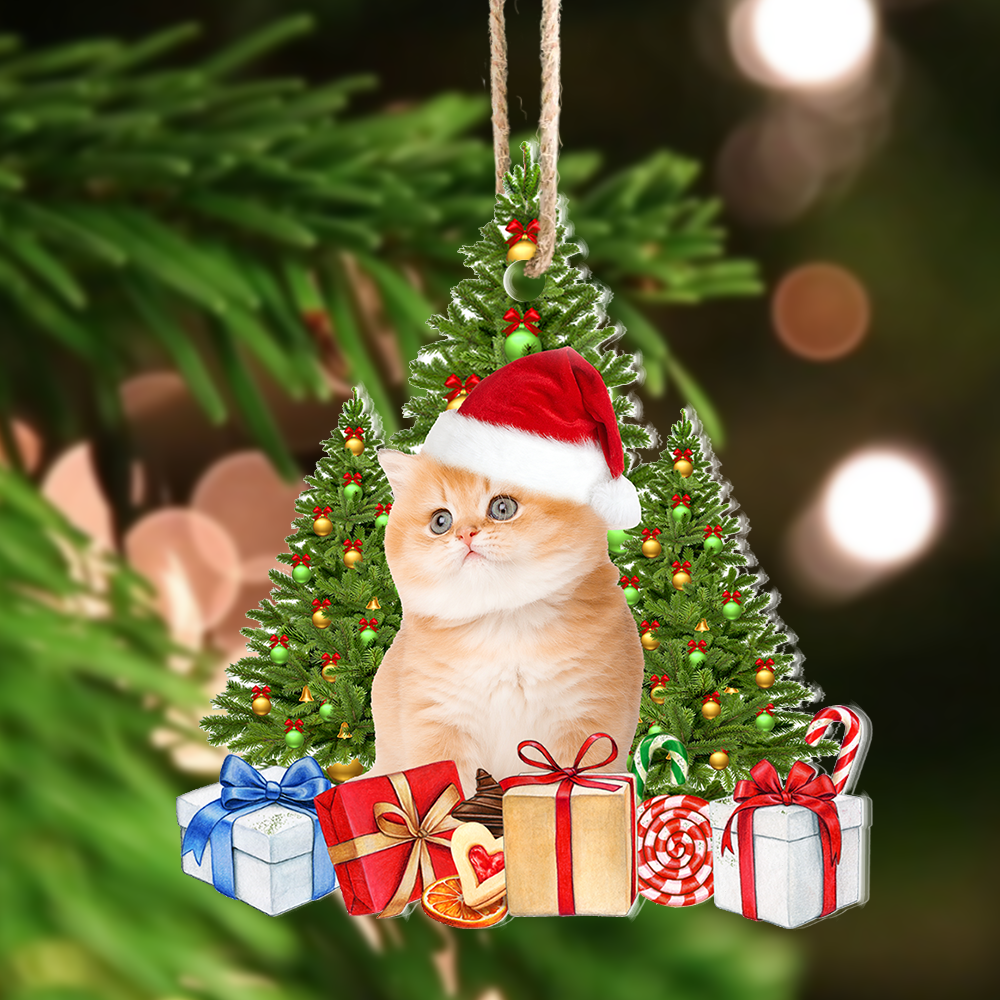 Personalized Acrylic Ornament - Christmas Gift For Pet Lovers - Upload Pet Photo Christmas Tree AC