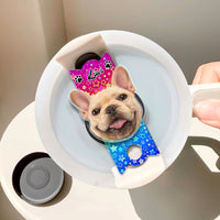 Thumbnail for Personalized Tumbler Name Plate - Gift For Pet Lovers - Funny Dog Cat Photo Face Cutout Yoycol