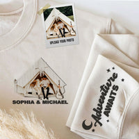 Thumbnail for Personalized Embroidered T-shirt, Sweatshirt, Hoodie - Gift For Camping Lovers - Embroidery Camping RV Photo FC