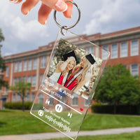 Thumbnail for Personalized Graduation 2025 Photo Music Acrylic Keychain, Graduation Gift