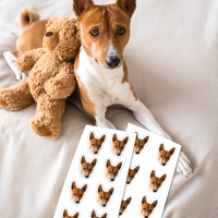Thumbnail for Personalized Pet Face And Body Photo Water-Resistant Stickers Sheet, Pet Lovers Decor and Craft Gift JonxiFon