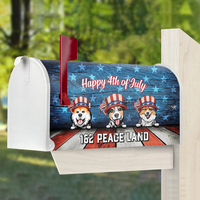 Thumbnail for Personalized Patriotic Welcome to our home Dog cat Mailbox Decal, Gift for Dog Lover AF